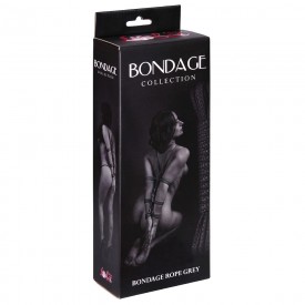 Серая веревка Bondage Collection Grey - 9 м.